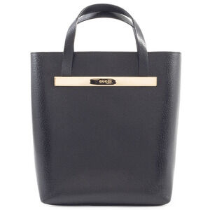 Gucci bag, tote old handbag, 000 2058 0558 0, leather, black.